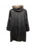 BURBERRY BLACK LABEL (バーバリーブラックレーベル) ファー付レザーコート ブラック サイズ:M：23000円