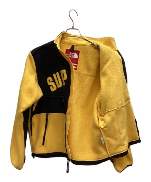 SUPREME（シュプリーム）Supreme (シュプリーム) THE NORTH FACE (ザ ノース フェイス) Denali Fleece Jacket イエロー×ブラック サイズ:Sの古着・服飾アイテム