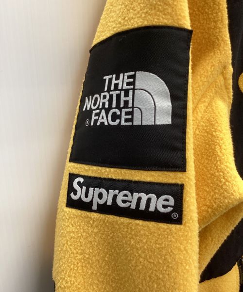 SUPREME（シュプリーム）Supreme (シュプリーム) THE NORTH FACE (ザ ノース フェイス) Denali Fleece Jacket イエロー×ブラック サイズ:Sの古着・服飾アイテム