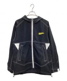 RUSSELUNO（ラッセルノ）の古着「STITCH ZIPUP HOOD JACKET」｜ブラック