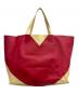 CELINE (セリーヌ) トートバッグ ホリゾンタルカバ レッド×ベージュ：40000円