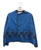 Story mfg.ストーリーエムエフジー）の古着「ノーカラージャケット」｜ネイビー×ブラック