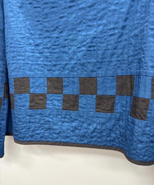 Story mfg.（ストーリーエムエフジー）Story mfg. (ストーリーエムエフジー) ノーカラージャケット ネイビー×ブラック サイズ:XSの古着・服飾アイテム