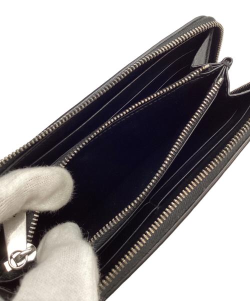 BOTTEGA VENETA（ボッテガベネタ）BOTTEGA VENETA (ボッテガベネタ) イントレチャート ジップアラウンドウォレット ブラックの古着・服飾アイテム