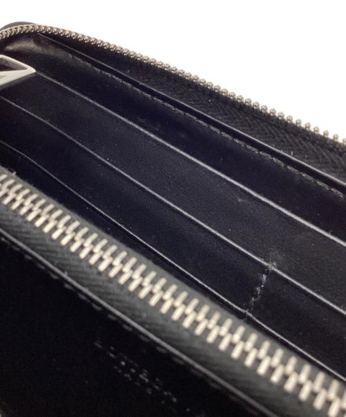 BOTTEGA VENETA（ボッテガベネタ）BOTTEGA VENETA (ボッテガベネタ) イントレチャート ジップアラウンドウォレット ブラックの古着・服飾アイテム