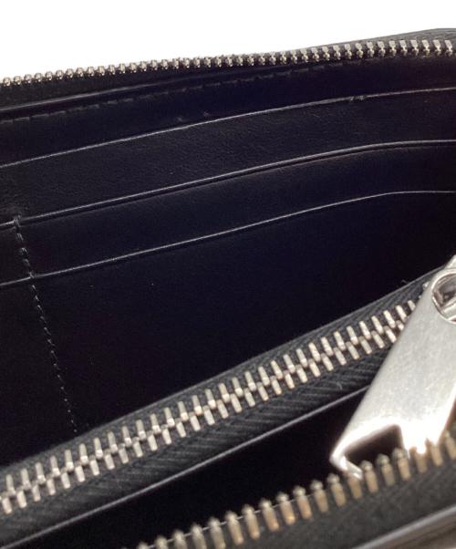 BOTTEGA VENETA（ボッテガベネタ）BOTTEGA VENETA (ボッテガベネタ) イントレチャート ジップアラウンドウォレット ブラックの古着・服飾アイテム