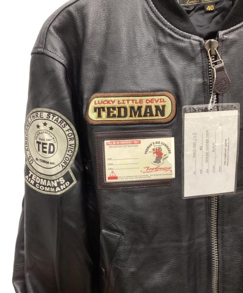 TED COMPANY（テッドカンパニー）TED COMPANY (テッドカンパニー) レザージャケット ブラック サイズ:40 未使用品の古着・服飾アイテム