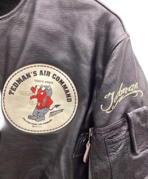 TED COMPANY（テッドカンパニー）TED COMPANY (テッドカンパニー) レザージャケット ブラック サイズ:40 未使用品の古着・服飾アイテム