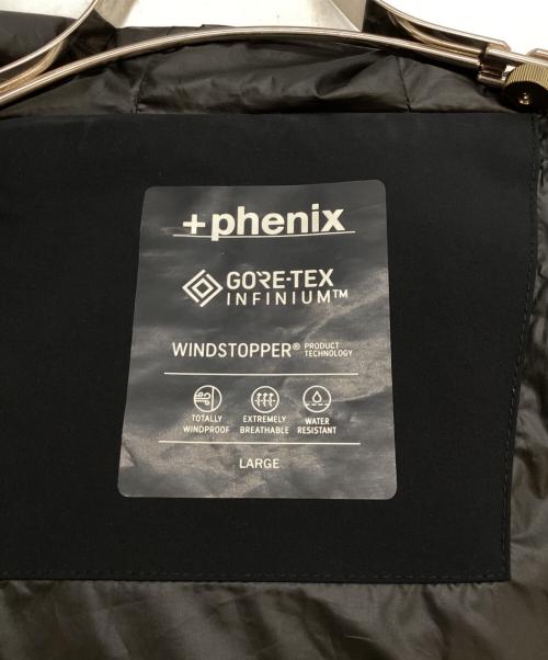 +PHENIX（フェニックス）+PHENIX (プラスフェニックス) インフィニウムロゴマウンテンパーカー ブラック サイズ:Ｌの古着・服飾アイテム