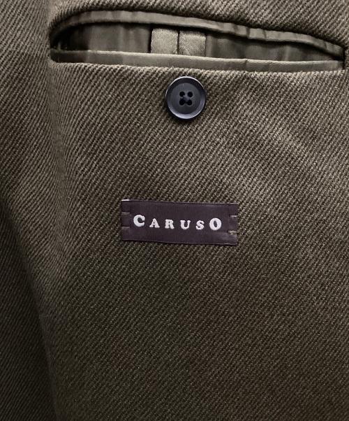 CARUSO（カルーゾ）CARUSO (カルーゾ) ウールコート オリーブ サイズ:48の古着・服飾アイテム