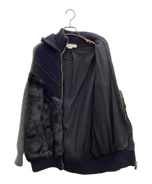 STELLA McCARTNEY（ステラマッカートニー）STELLA McCARTNEY (ステラマッカートニー) 切替ジャケット グレー×ネイビー サイズ:34の古着・服飾アイテム