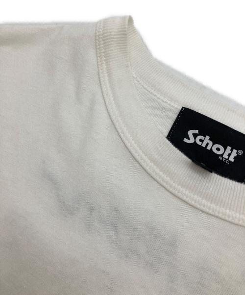 Schott（ショット）Schott (ショット) 半袖Tシャツ ホワイト サイズ:SIZE Sの古着・服飾アイテム
