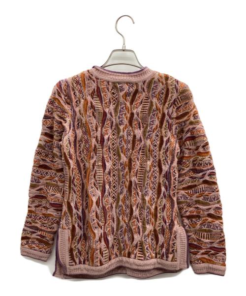 Coogi（クージー）Coogi (クージー) 3Dニット パープル サイズ:Sの古着・服飾アイテム