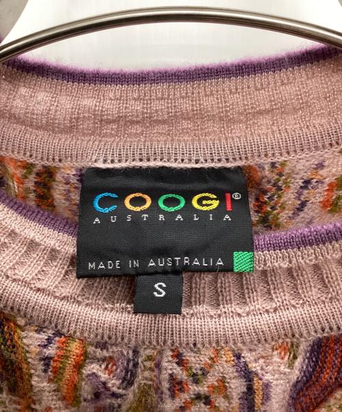 Coogi（クージー）Coogi (クージー) 3Dニット パープル サイズ:Sの古着・服飾アイテム