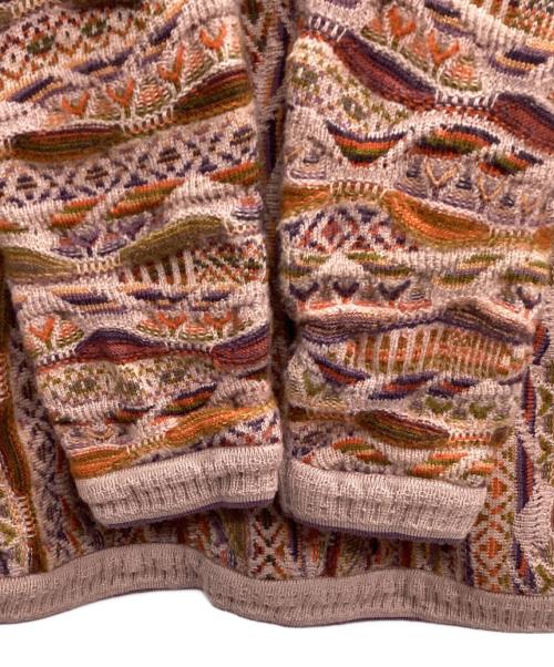 Coogi（クージー）Coogi (クージー) 3Dニット パープル サイズ:Sの古着・服飾アイテム