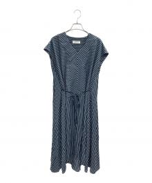 Leilian（レリアン）の古着「ノースリーブワンピース」｜ネイビー