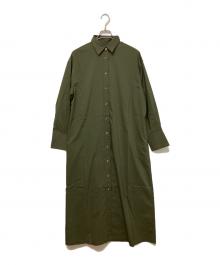 Loungedress（ラウンジドレス）の古着「シャツワンピース」｜オリーブ