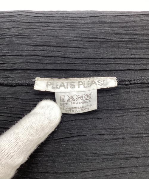 PLEATS PLEASE（プリーツプリーズ）PLEATS PLEASE (プリーツプリーズ) ノースリーブブラウス ブラック×ベージュ サイズ:3の古着・服飾アイテム