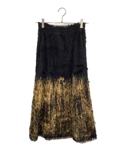 PLEASE PLEASE（プリーツプリーズ）PLEASE PLEASE (プリーツプリーズ) ロングスカート ブラック×ベージュ サイズ:1の古着・服飾アイテム