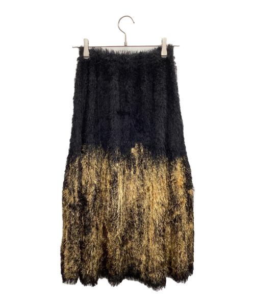 PLEASE PLEASE（プリーツプリーズ）PLEASE PLEASE (プリーツプリーズ) ロングスカート ブラック×ベージュ サイズ:1の古着・服飾アイテム