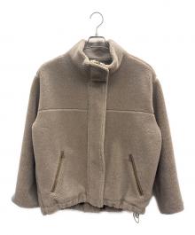 FRAMeWORK（フレームワーク）の古着「ウールボアスタンドブルゾン」｜ブラウン
