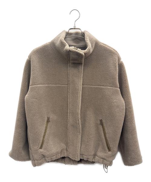 FRAMeWORK（フレームワーク）FRAMeWORK (フレームワーク) ウールボアスタンドブルゾン ブラウン サイズ:36の古着・服飾アイテム