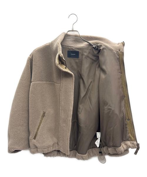 FRAMeWORK（フレームワーク）FRAMeWORK (フレームワーク) ウールボアスタンドブルゾン ブラウン サイズ:36の古着・服飾アイテム