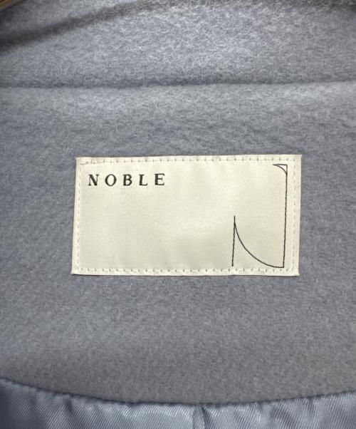 Noble（ノーブル）Noble (ノーブル) スタンドカラーオーバーコート ブルー サイズ:不明の古着・服飾アイテム