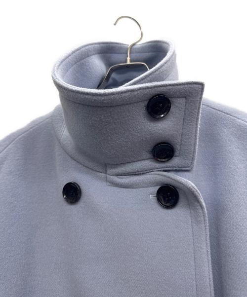 Noble（ノーブル）Noble (ノーブル) スタンドカラーオーバーコート ブルー サイズ:不明の古着・服飾アイテム