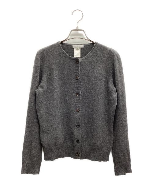 CELINE（セリーヌ）CELINE (セリーヌ) カシミヤカーディガン グレー サイズ:Mの古着・服飾アイテム