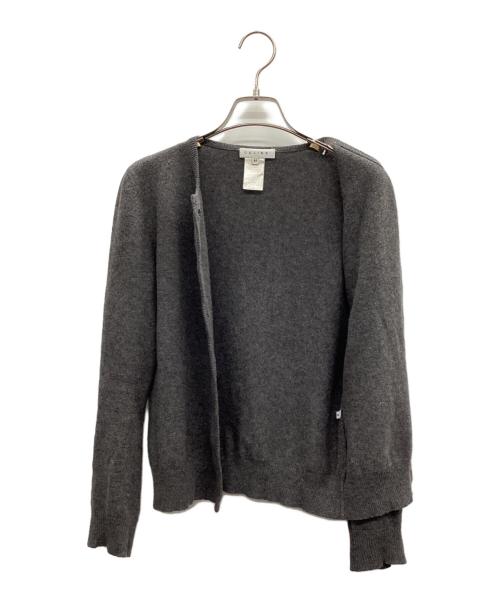 CELINE（セリーヌ）CELINE (セリーヌ) カシミヤカーディガン グレー サイズ:Mの古着・服飾アイテム