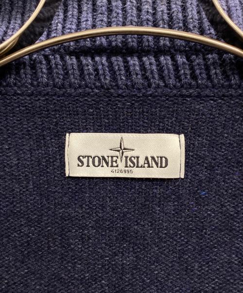 STONE ISLAND（ストーンアイランド）STONE ISLAND (ストーンアイランド) ニットジャケット ネイビー サイズ:Lの古着・服飾アイテム