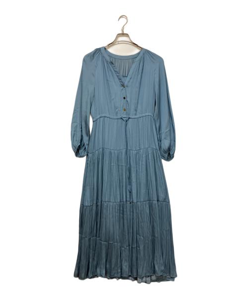 Diagram（ダイアグラム）Diagram (ダイアグラム) ティアードワンピース ブルー サイズ:36の古着・服飾アイテム