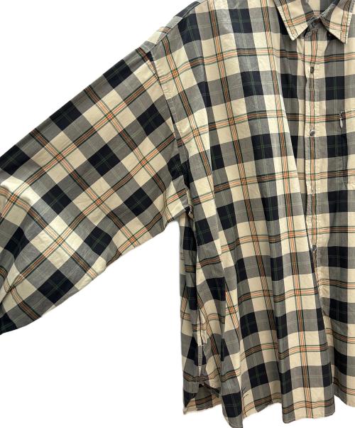 FreshService（フレッシュサービス）FreshService (フレッシュサービス) 長袖チェックシャツ ベージュ×ブラック サイズ:　の古着・服飾アイテム