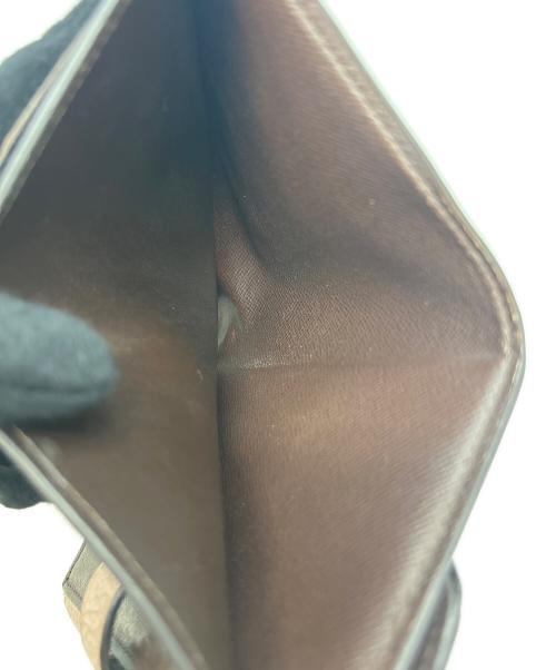 LOUIS VUITTON（ルイ ヴィトン）LOUIS VUITTON (ルイ ヴィトン) 2つ折り財布 ダミエ ブラウン×ピンクの古着・服飾アイテム