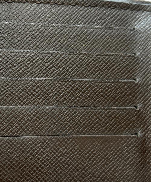 LOUIS VUITTON（ルイ ヴィトン）LOUIS VUITTON (ルイ ヴィトン) 2つ折り財布 ダミエ ブラウン×ピンクの古着・服飾アイテム