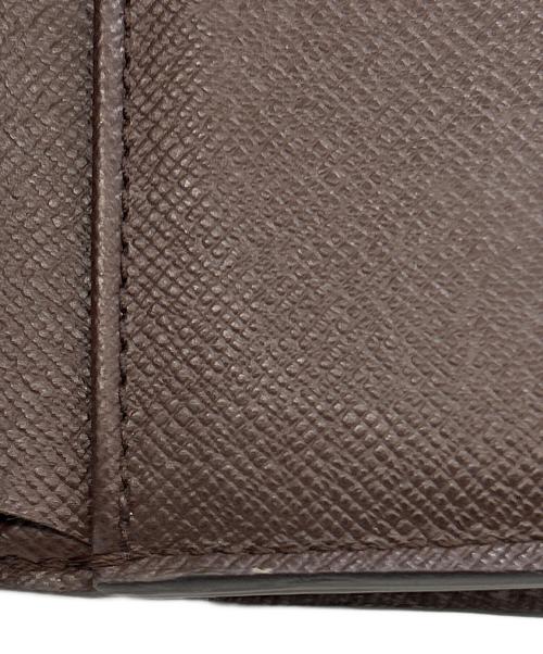 LOUIS VUITTON（ルイ ヴィトン）LOUIS VUITTON (ルイ ヴィトン) 2つ折り財布 ダミエ ブラウン×ピンクの古着・服飾アイテム