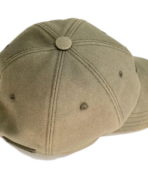 LOEWE（ロエベ）LOEWE (ロエベ) キャンバス パッチ キャップ  オリーブ サイズ:59の古着・服飾アイテム