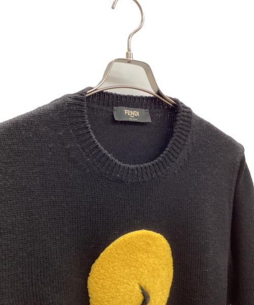 FENDI（フェンディ）FENDI (フェンディ) 電球刺繍ニット ブラック サイズ:48の古着・服飾アイテム