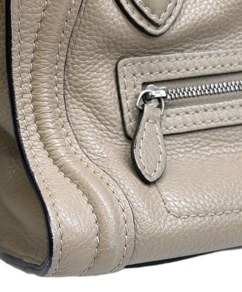 CELINE（セリーヌ）CELINE (セリーヌ) ショルダーバッグ ラゲージ ナノショッパー ベージュの古着・服飾アイテム