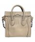 CELINE (セリーヌ) ショルダーバッグ ラゲージ ナノショッパー ベージュ：85000円
