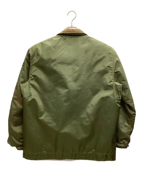 US NAVY（ユーエスネイビー）US NAVY (ユーエスネイビー) U.S.NAVY A-1ナイロンデッキジャケット 80s グリーン サイズ:不明の古着・服飾アイテム