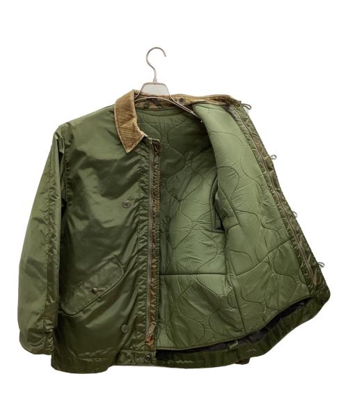 US NAVY（ユーエスネイビー）US NAVY (ユーエスネイビー) U.S.NAVY A-1ナイロンデッキジャケット 80s グリーン サイズ:不明の古着・服飾アイテム