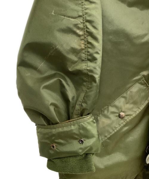 US NAVY（ユーエスネイビー）US NAVY (ユーエスネイビー) U.S.NAVY A-1ナイロンデッキジャケット 80s グリーン サイズ:不明の古着・服飾アイテム