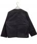HAVERSACK (ハバーサック) ノーカラーモールスキンワークジャケット ブラック サイズ:L 未使用品：17000円