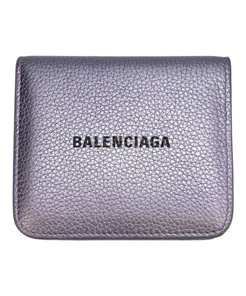 BALENCIAGA（バレンシアガ）BALENCIAGA (バレンシアガ) コンパクトウォレット パープルの古着・服飾アイテム