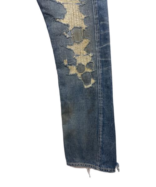 LEVI'S（リーバイス）LEVI'S (リーバイス) レイバーリペアード ダメージドデニムパンツ インディゴ サイズ:W31×L33の古着・服飾アイテム