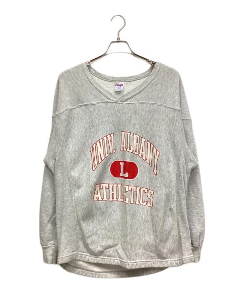 mvp（エムブイピー）mvp (エムブイピー) Vネックスウェット グレー サイズ:Lの古着・服飾アイテム