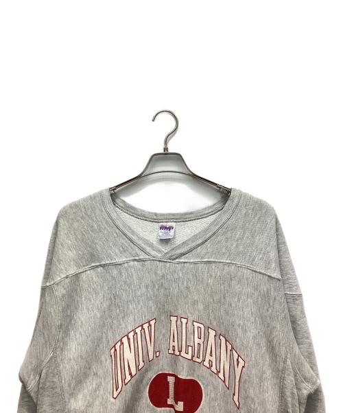 mvp（エムブイピー）mvp (エムブイピー) Vネックスウェット グレー サイズ:Lの古着・服飾アイテム