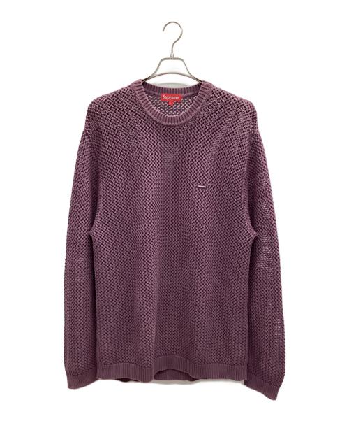 SUPREME（シュプリーム）SUPREME (シュプリーム) クルーネックニット パープル サイズ:Lの古着・服飾アイテム